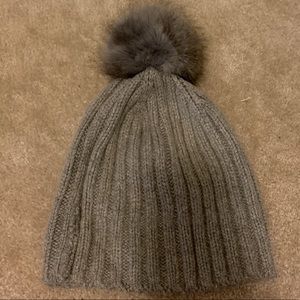 J. Crew Pom Pom Cashmere Beanie